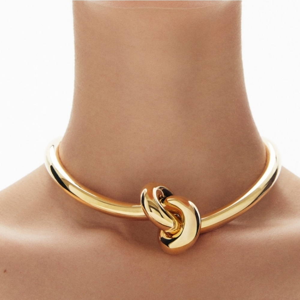 House of Harlow 1960 Gold Knot Necklace